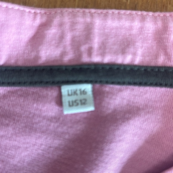 Boden Super Soft Short Sleeve T-Shirt, Boat Neckline, Dusty Rose, Size 12 - Picture 10 of 13